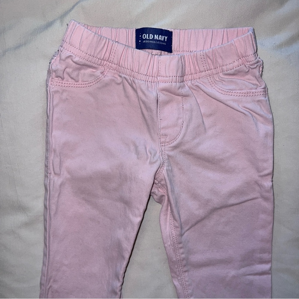 Old Navy Light Pink Kids‎ Jeggings 4T - Picture 2 of 11